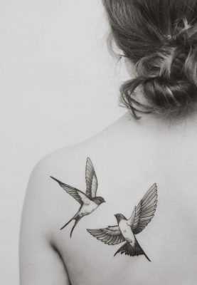 Hình Xăm Chim Én Và Ý Nghĩa  Hình xăm nghệ thuật Lucky Tattoo