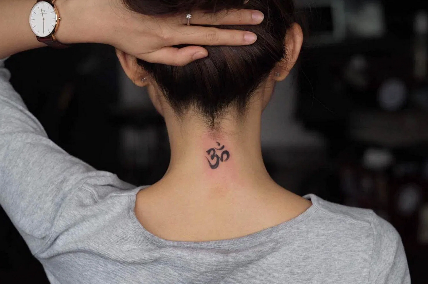 Bagia tattoo  Hình xăm chữ OM được thiết kế  Facebook