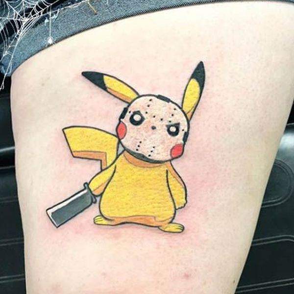 Hình xăm Pikachu mang vẻ đẹp dễ thương, tinh nghịch cho người sở hữu nó