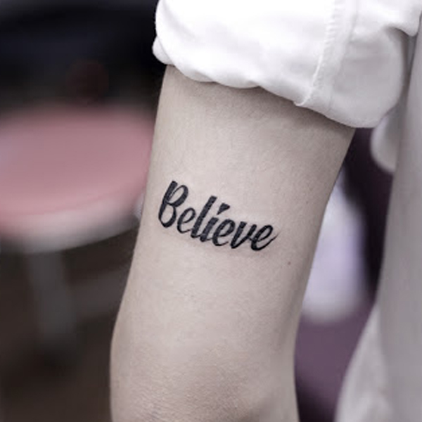 Believe In Yourself Temporary Tattoo  Set of 3  Tatteco