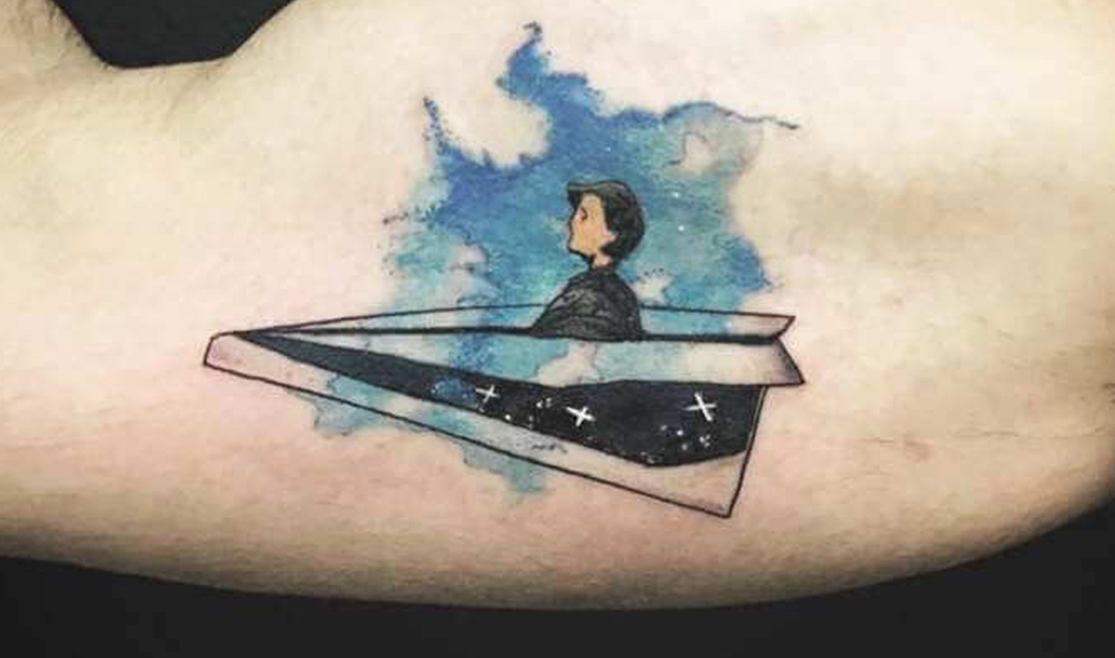 Bagia tattoo  Hình xăm Máy Bay tượng trưng cho một tâm hồn trẻ trung với  những ước mơ nhiệt huyết tuổi trẻ hy vọng tự do và niềm đam mê du